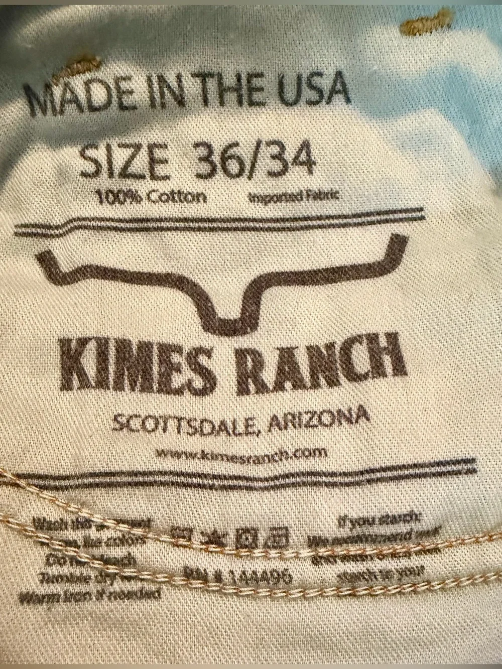 Pre-owned Kimes Ranch (CAL)Men's Dark blue like new straight fit SIZE 36/34